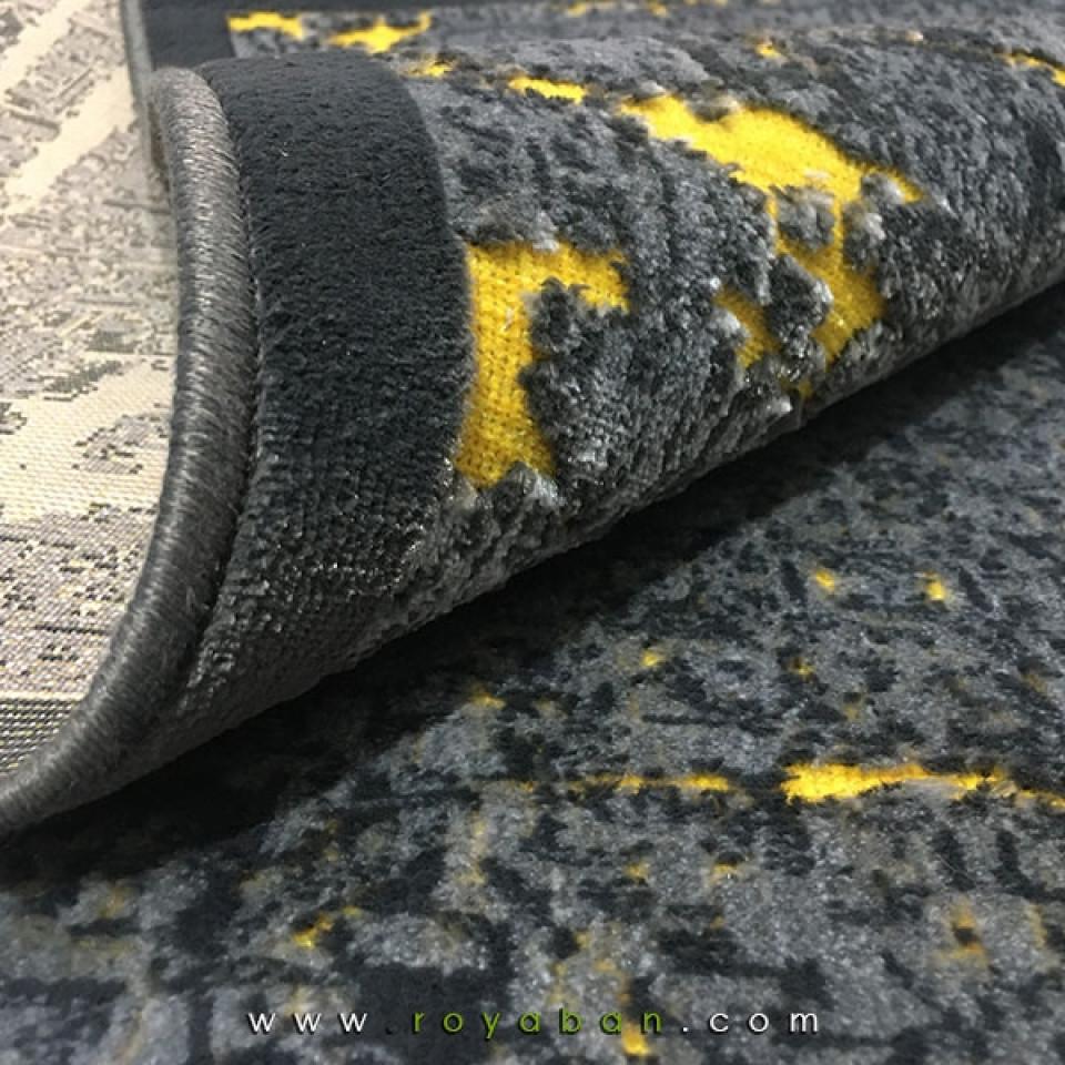 فرش وینتیج توسی و زرد