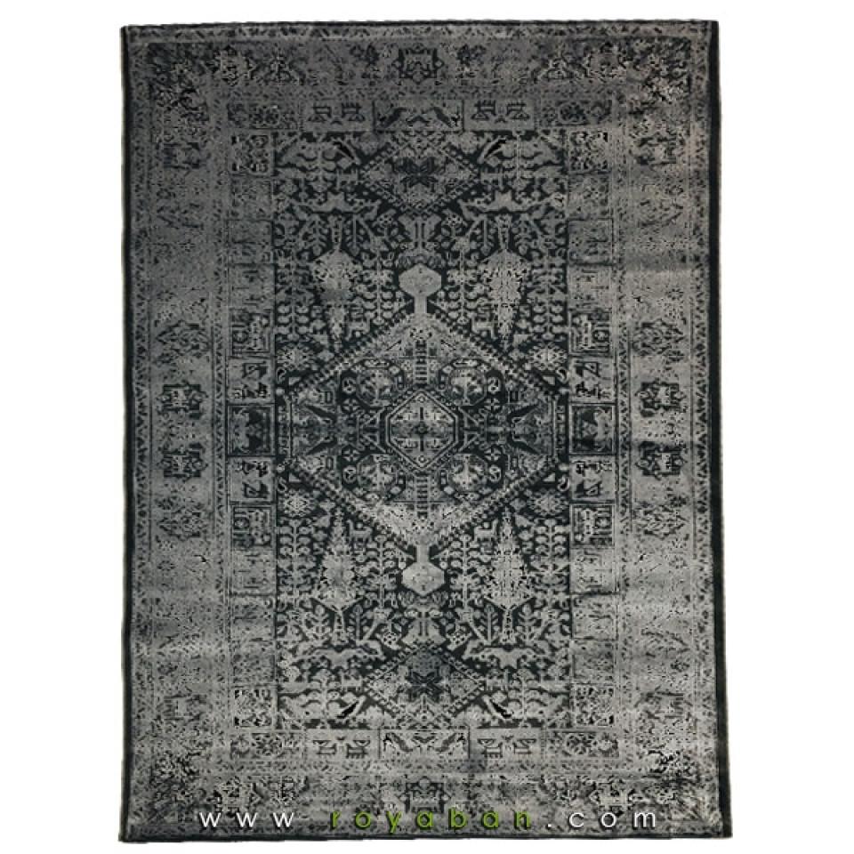 فرش وینتیج مشکی توسی