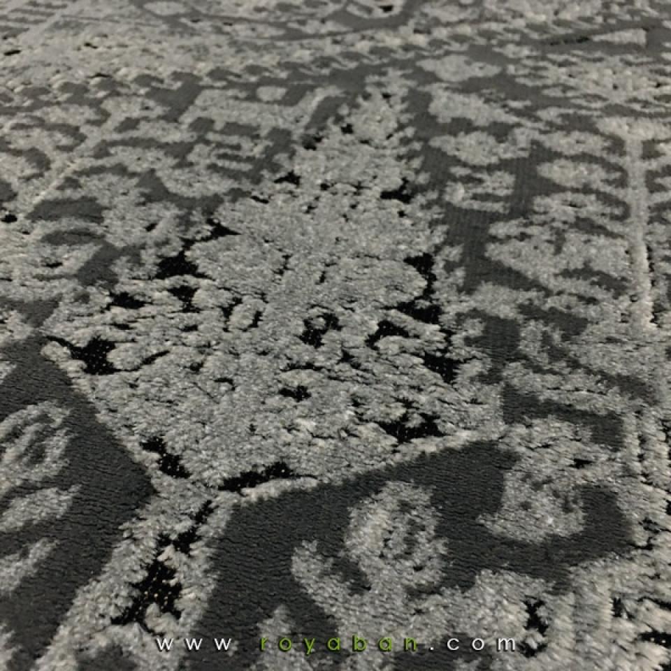 فرش وینتیج مشکی توسی