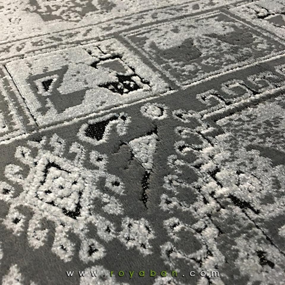 فرش وینتیج مشکی توسی