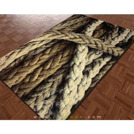 فرش سه بعدی 1.5 متری مدل طناب