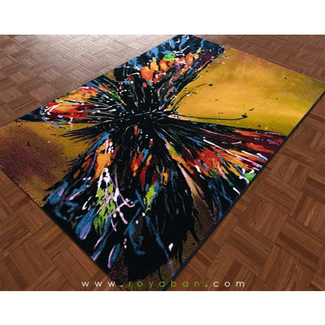 فرش فانتزی چهارمتری مدل پروانه