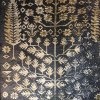 فرش پتینه سنتی طرح درخت طلایی و توسی