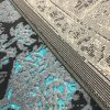 فرش وینتیج رنگ آبی و توسی